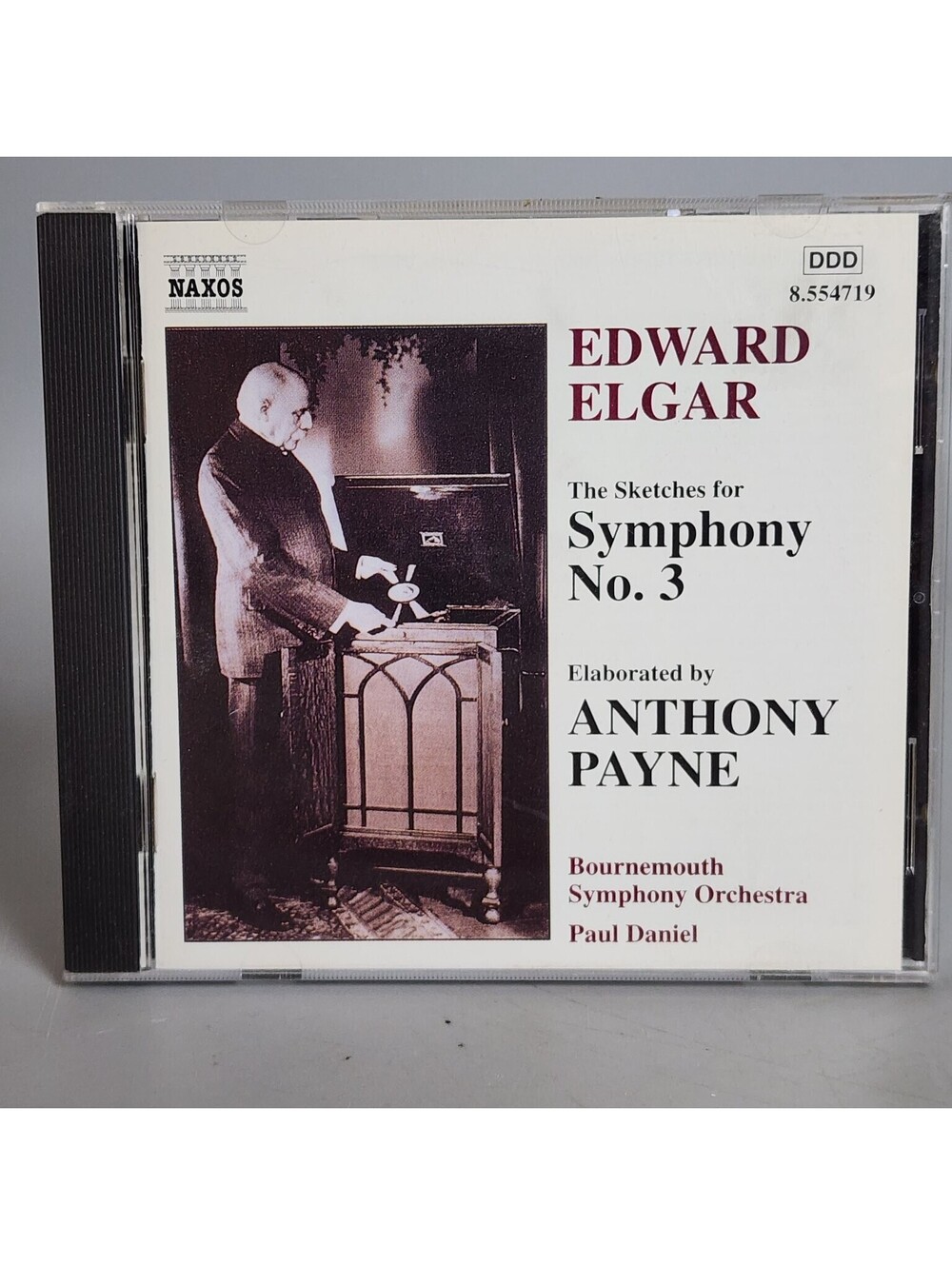 Edward Elgar Symphony No. 3 Sketches Anthony Payne Naxos CD Bournemouth